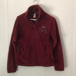 Patagonia Burgundy Fleece — Size Small